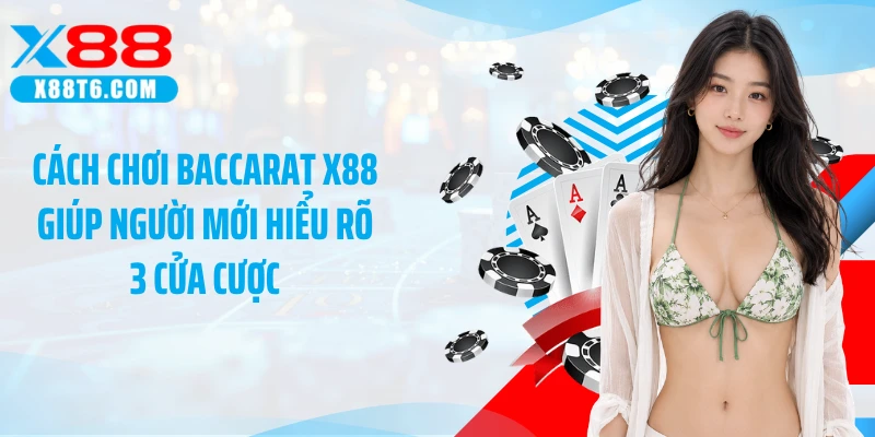 Cách chơi baccarat X88 giúp người mới hiểu rõ 3 cửa cược